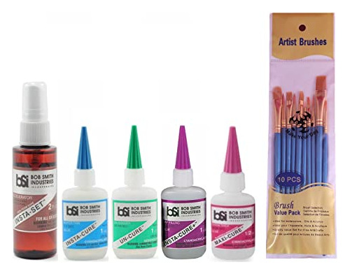 Bob Smith Industries Cyanoacrylate Glue Variety, Insta-set, 