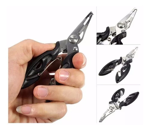 Alicate Pesca Multifuncional Corte Tira Anzol Com Bainha