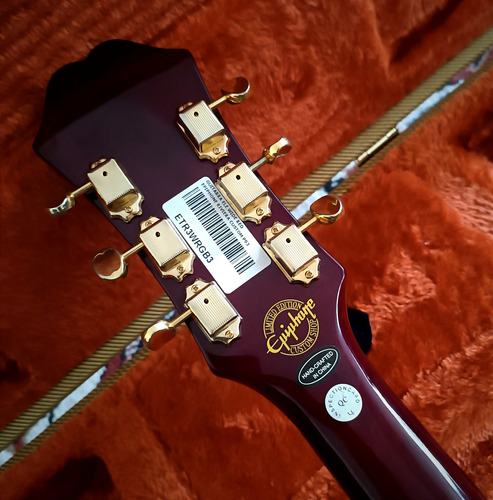 Epiphone Riviera P-93 ( Sheraton, Casino, Dot, 335) Diestro Rojo Palo De Rosa (Usado)