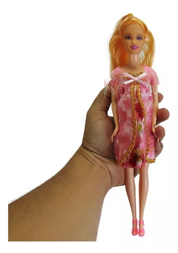 Boneca Gravida Estilo Barbie Andador Carrinho Bonequinha loira