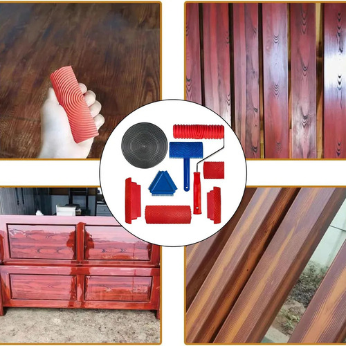 Set De 8 Unidades De Herramientas Para Madera Granulada