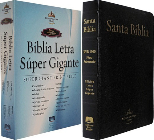 Biblia Reina Valera 1960 Letra Super Gigante Numero 18