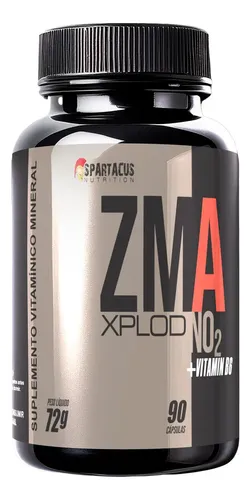 サプリメント Maa ZMA Testo Xplod Spartacus Nutrition 90caps Sem Sabor Sem Glúten
