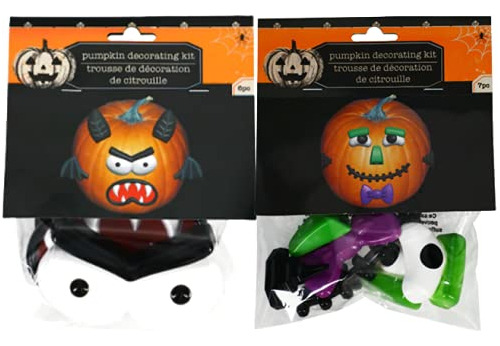 2 Decoracion Calabaza Tallar