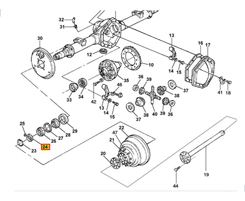 Tuerca Flecha Lateral Chevrolet K2500 6.5l V8 Diésel 1996
