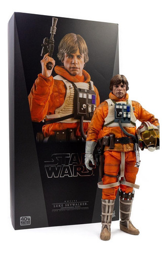 Luke Skywalker Pilot Star Wars 40th Anniv Hot Toy