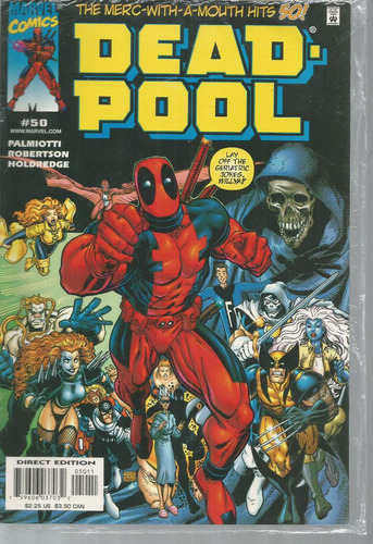 Deadpool N° 50 - Em Inglês - Editora Marvel - Formato 17 X 25,5 - Capa Mole - 2000 - Bonellihq Cx446 H23