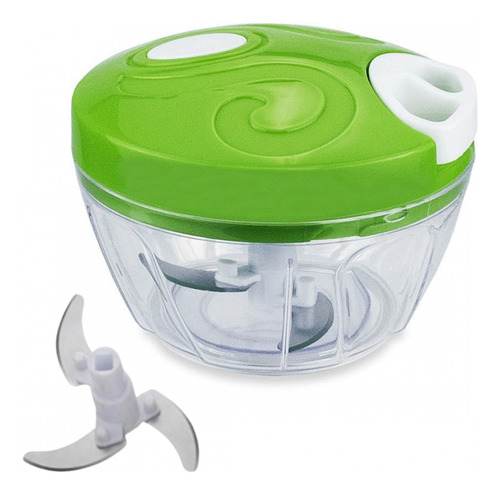 Cortador De Legumes Verde Com 3 Lâminas