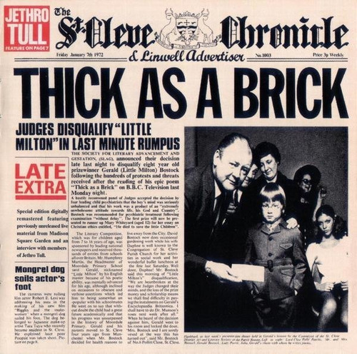Jethro Tull Thick As A Brick Cd [nuevo]