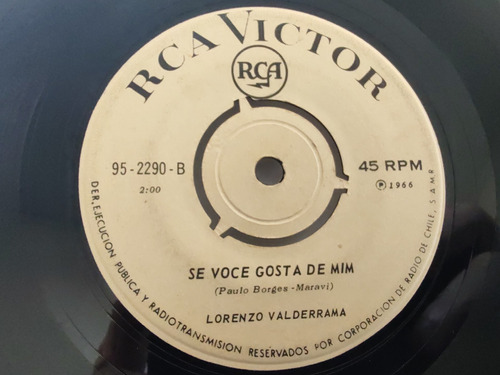 Vinilo Single De Lorenzo Valderrama Rio De Ausencia (q154