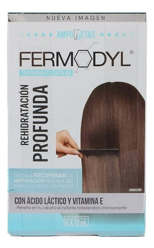 Tratamiento Capilar Fermodyl Rehidratación Profunda 6 Pzas D