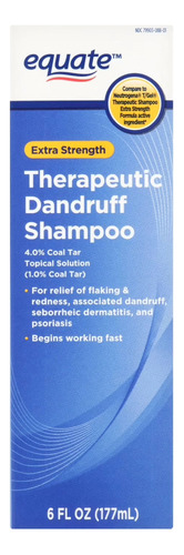 Equate Shampoo Anticaspa  Dermatitis Psoriasis 177ml 