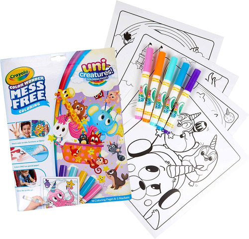 Marcadores Especiales Crayola Color Wonder Unicreatures