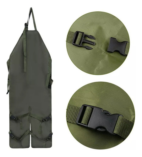 Delantal De Piernas Impermeables De Bolsillo Múltiple Oxford
