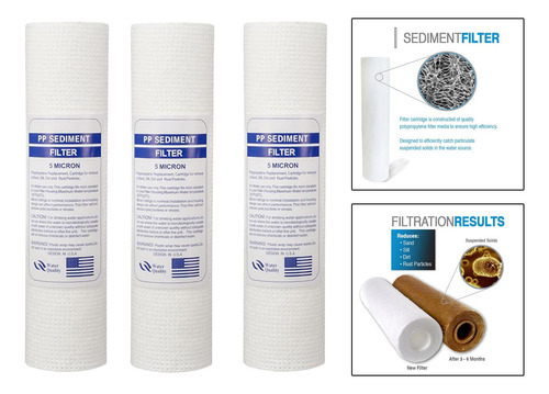 2 Filtro De Polipropileno De Sedimentos De Agua Para El