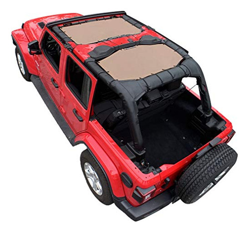 Sun Shade Top For Jeep Wrangler Jl Unlimited (2018-curr...