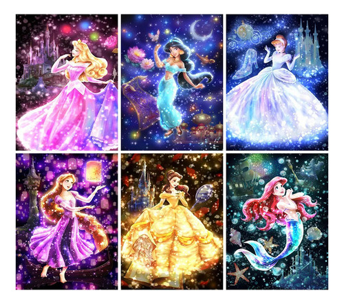 Pintura De Diamantes En Forma De Princesa De Disney En 5d Pa