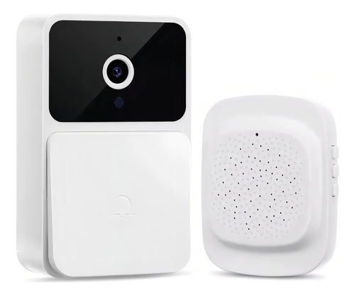 Campainha C/ Câmera E Áudio Videochamada Tempo Real Wifi Usb Cor Branco 110v/220v