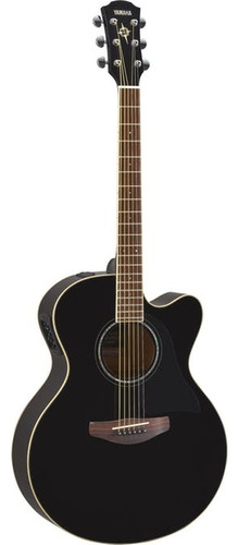 Guitarra Electroacústica Yamaha CPX600 para diestros black brillante