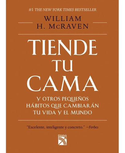 Libro Fisico Tiende Tu Cama. William H. Mcraven · Diana