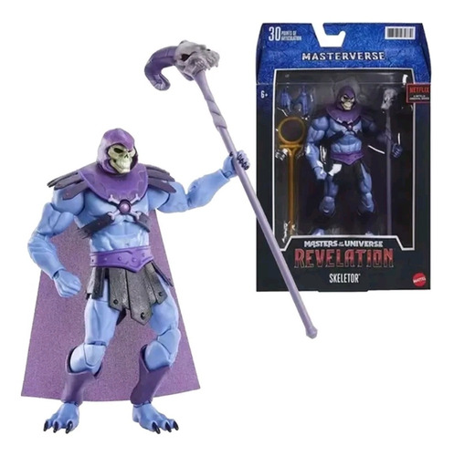 Boneco Skeletor / Esqueleto Netflix He-man Mattel