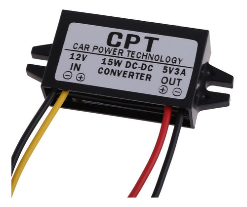 Regulador De Convertidor Dc-dc 12v A 5v 3a 15w Coche Led Dis