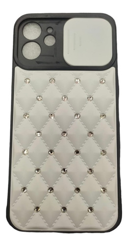 Case Protector Cubre Cámara Con Brillo Para iPhone 12 6.1