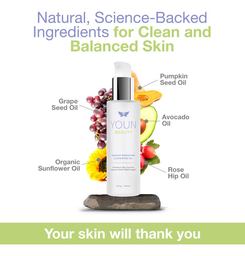 Aceite Limpiador Desmaquillante Youn Beauty 120 Ml Para Toda