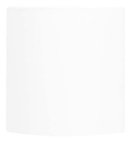 Cúpula Cilindrica  De Abajur Tecido Branca 15x16cm
