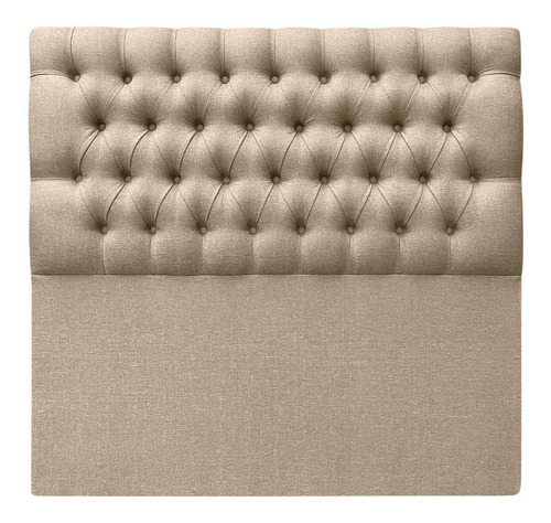 Respaldo Capitoné Queen Lino Beige