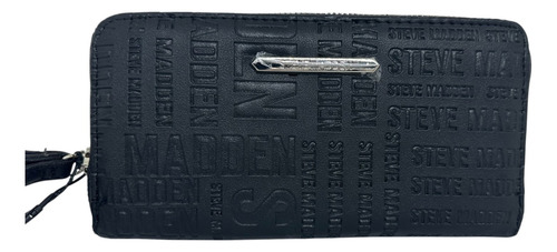 Steve Madden Cartera Monedero Para Dama Negro Diseño Logo