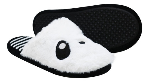 Pantufa Chinelo Pelúcia Ovelha Ou Panda - Solado De Borracha