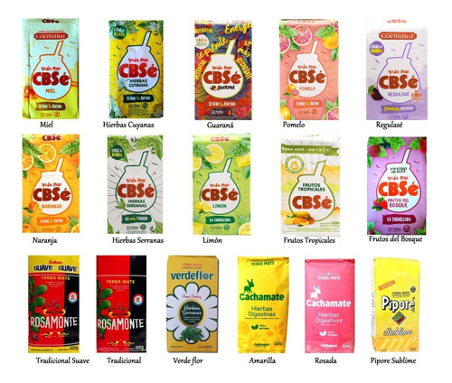 Yerba Mate Cbsé  X 5 Unidades A Eleccion Envio Gratis