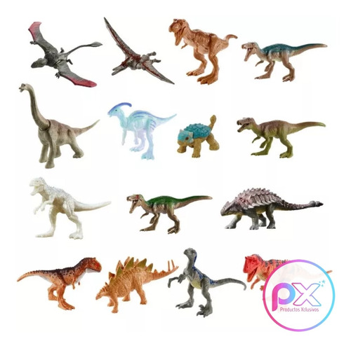 Jurassic World Pack De 15 Mini Dinosaurios Camp Cretaceous 