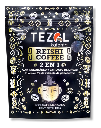Café Reishi Coffee 2 En 1 Soluble Con Ganoderma Lingzhi Tezal Kafenta® Sin Azucar / Adaptogeno