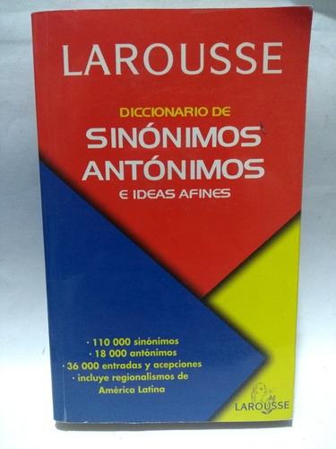 Diccionario De Sinónimos Antónimos E Ideas Afines