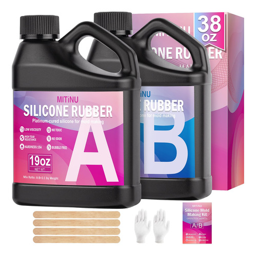 Kit De Fabricación De Moldes De Silicona Elástica 1.1 Kg