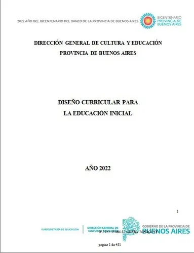 Diseño Curricular Inicial 2023