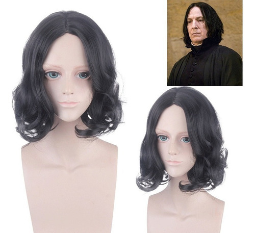 Peluca Cosplay Profesor De San Harry Potter Severus Snape Ne