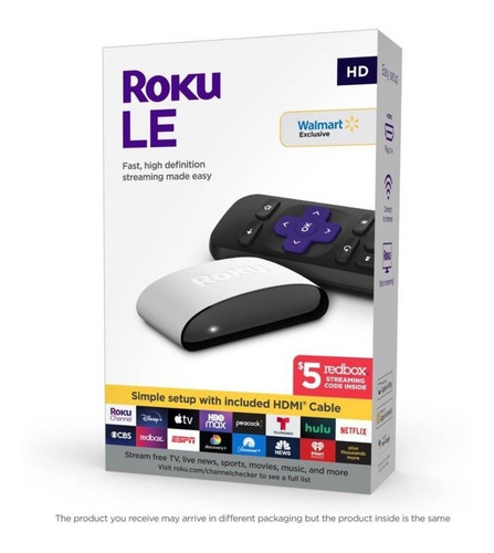 Imagen 3 de 8 de Roku Le Hd Tv Box Smart Disney Hbo Netflix - Hdmi Y Control