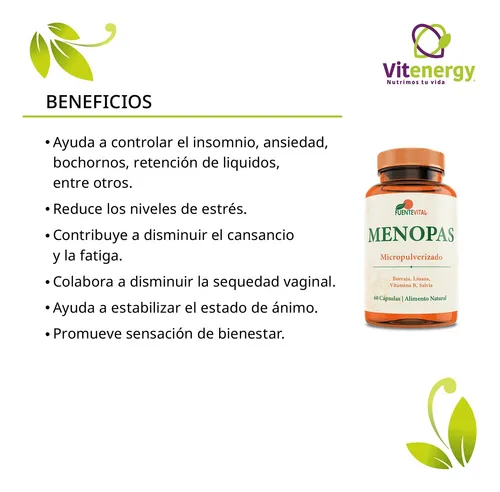 Melena De León Hongo 100% + Menopausia Vitaminas - Pack