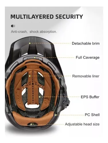 Casco Ultraligero Batfox Para Bicicleta De Montaña