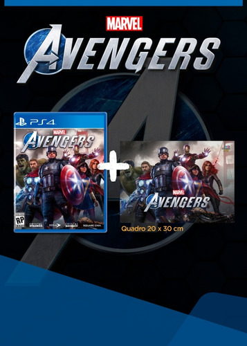 Marvel's Avengers + Quadro Marvel Brinde - Ps4 Mídia Física