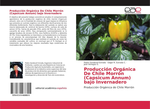 Libro: Producción Orgánica De Chile Morrón (capsicum Annum)