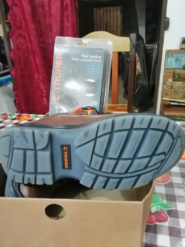 Combo Botas Industriales Nu 8 Truper Mod 400 Y Faja | Envío gratis