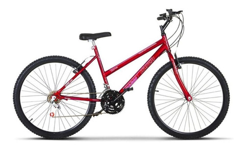 Bicicleta  de passeio Ultra Bikes Bike Aro 26 18 marchas freios v-brakes cor vermelho