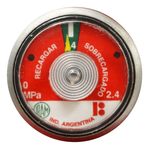 Imagen 2 de 5 de Manometro 1.4 Mpa Para Matafuegos De 1 - 2,5 - 5 -10 Kg Abc