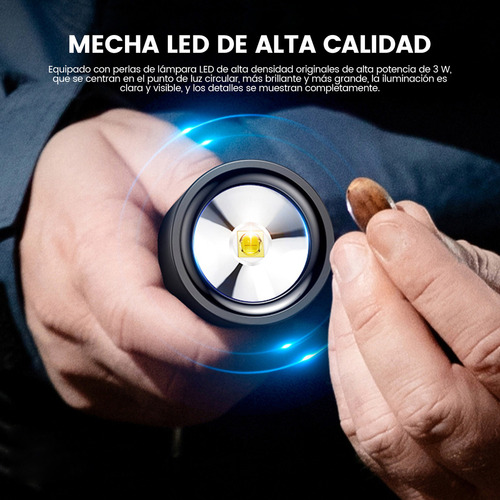 Philips Linterna Tactica Linternas Potentes Led Recargable Impermeable 110lm 3w Negro Sfl-1235