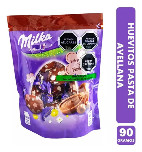 Huevo De Chocolate Milka Relleno De Avellana (bolsa Con 90g)