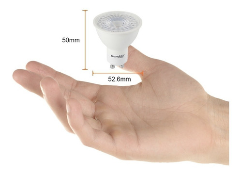 Imagen 3 de 3 de Bombillo Gu10 Inteligente Wi-fi, 5w, Atenuable, App Movil